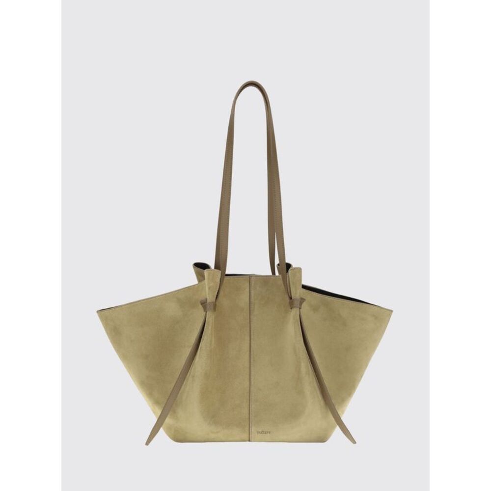 Large Mochi Shoulder Bag Yuzefi In Suede Calf Leather